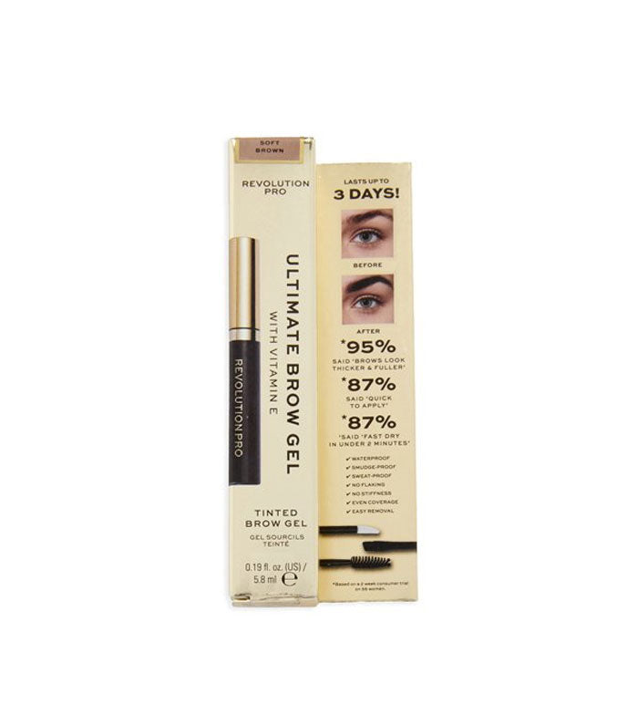 Revolution Pro - Gel para sobrancelhas Ultimate Brow - Soft Brown