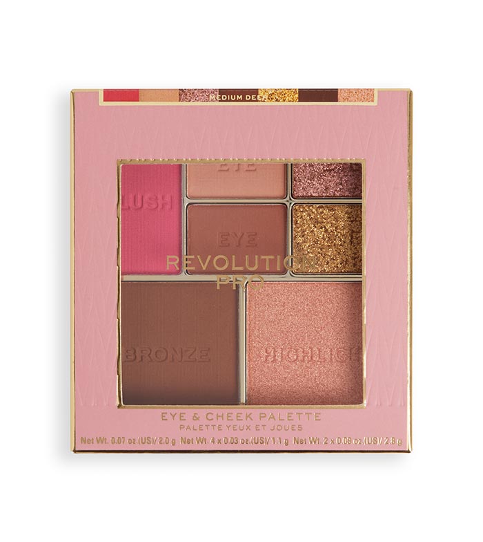 Revolution Pro - *Iconic* - Paleta de olhos e rosto - Medium/Deep