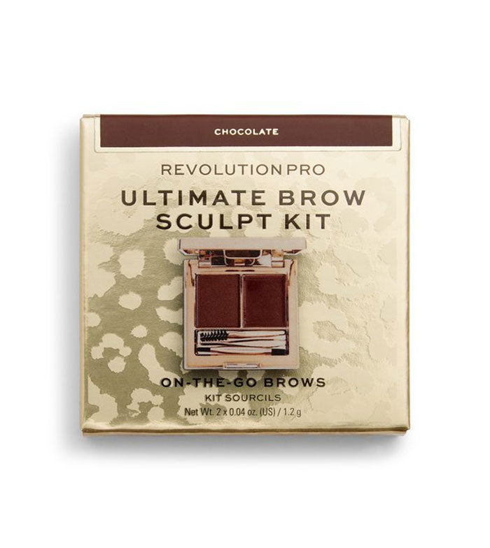 Revolution Pro - Kit de sobrancelha Ultimate Brow Sculpt Kit - Chocolate