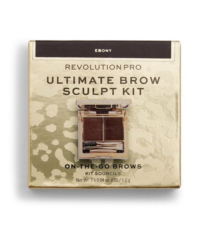 Revolution Pro - Kit de sobrancelha Ultimate Brow Sculpt Kit - Ebony