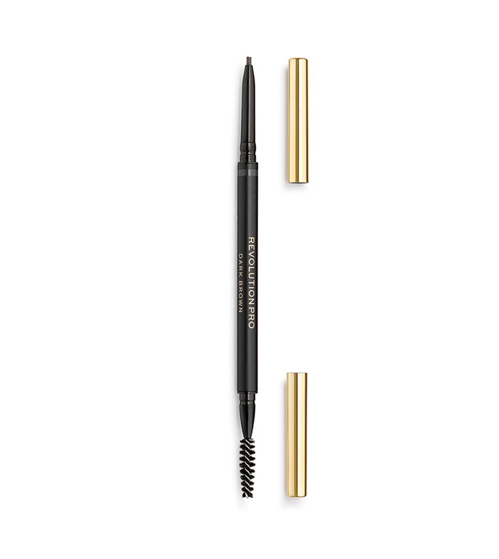 Revolution Pro - Lápis de sobrancelhas Define and Fill - Dark Brown