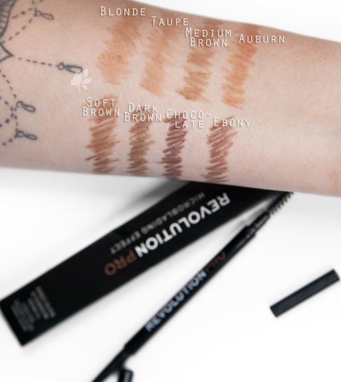 Revolution Pro - Lápis de sobrancelhas Precision Microblading effect - Dark Brown
