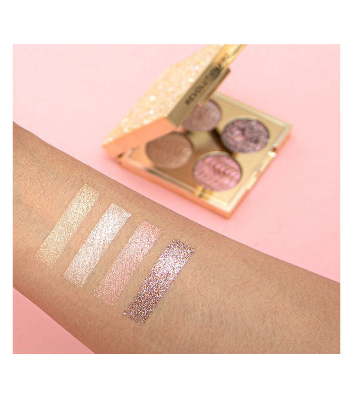 Revolution Pro - Paleta de sombras Ultimate Eye Look - Gold Crystal