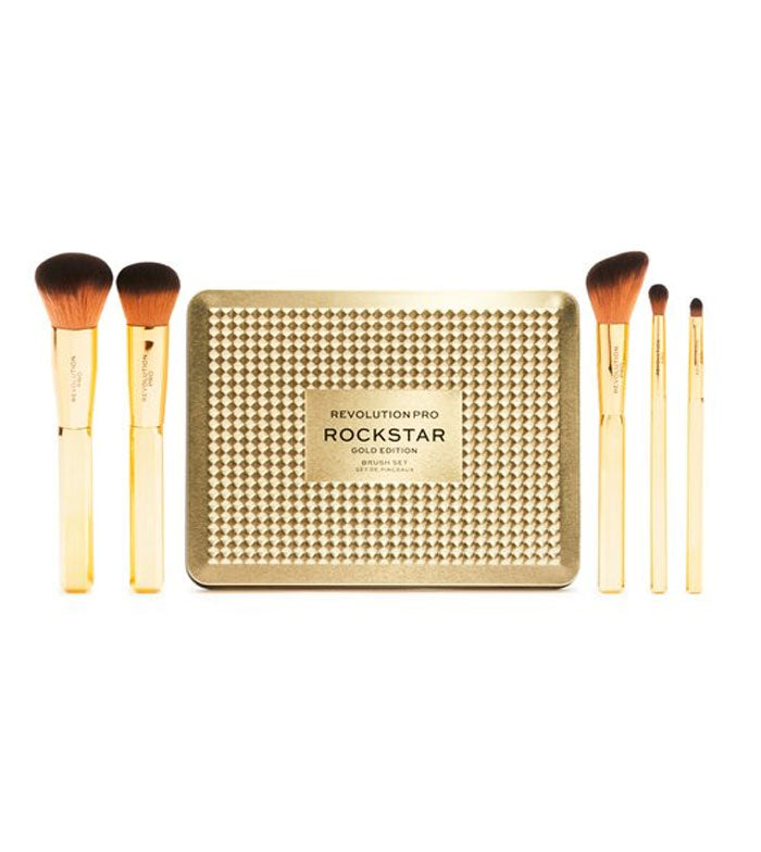 Revolution Pro - Conjunto de pincéis Rockstar Gold Edition