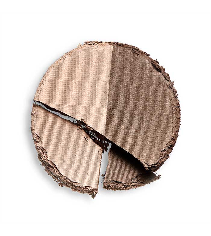 Revolution Pro - Sombra de sobrancelha em pó Duo Brow - Dark Brown