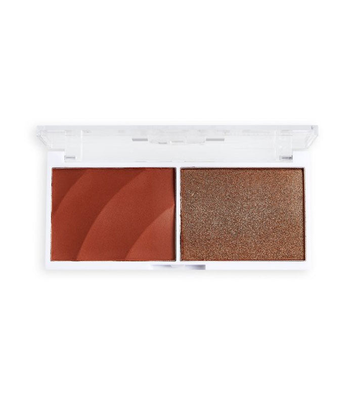 Revolution Relove - Duo de blush e realçador Colour Play Blushed - Baby