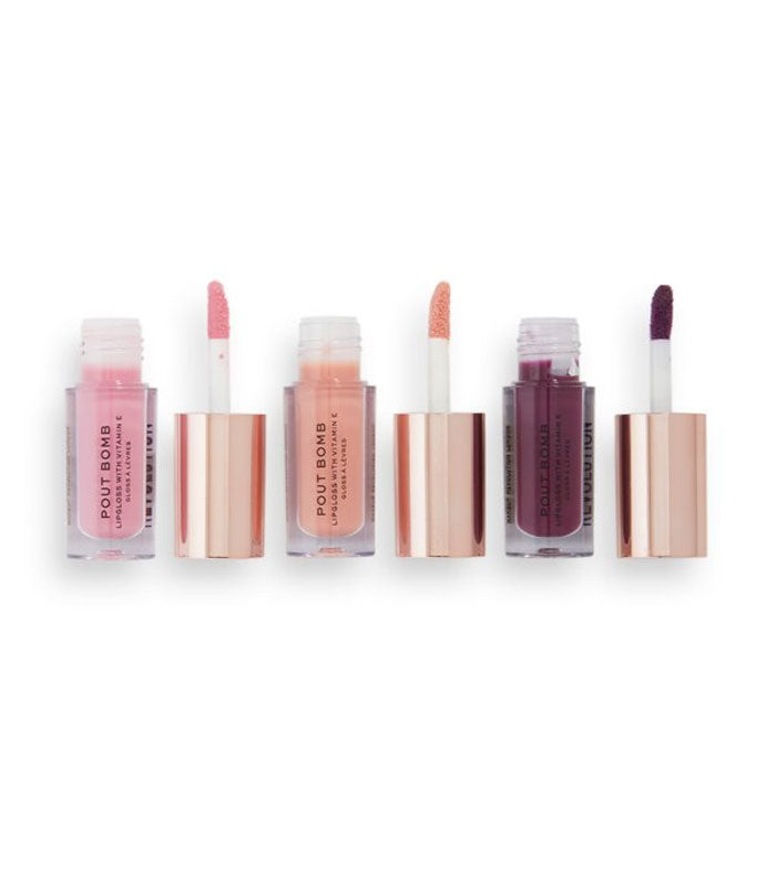 Revolution - Conjunto de gloss labial Sweet Candy Mini Pout Bomb