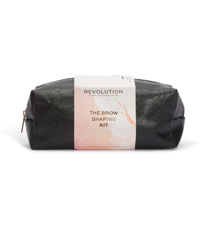 Revolution - Conjunto de sobrancelha com bolsa de higiene Brow Shaping Kit