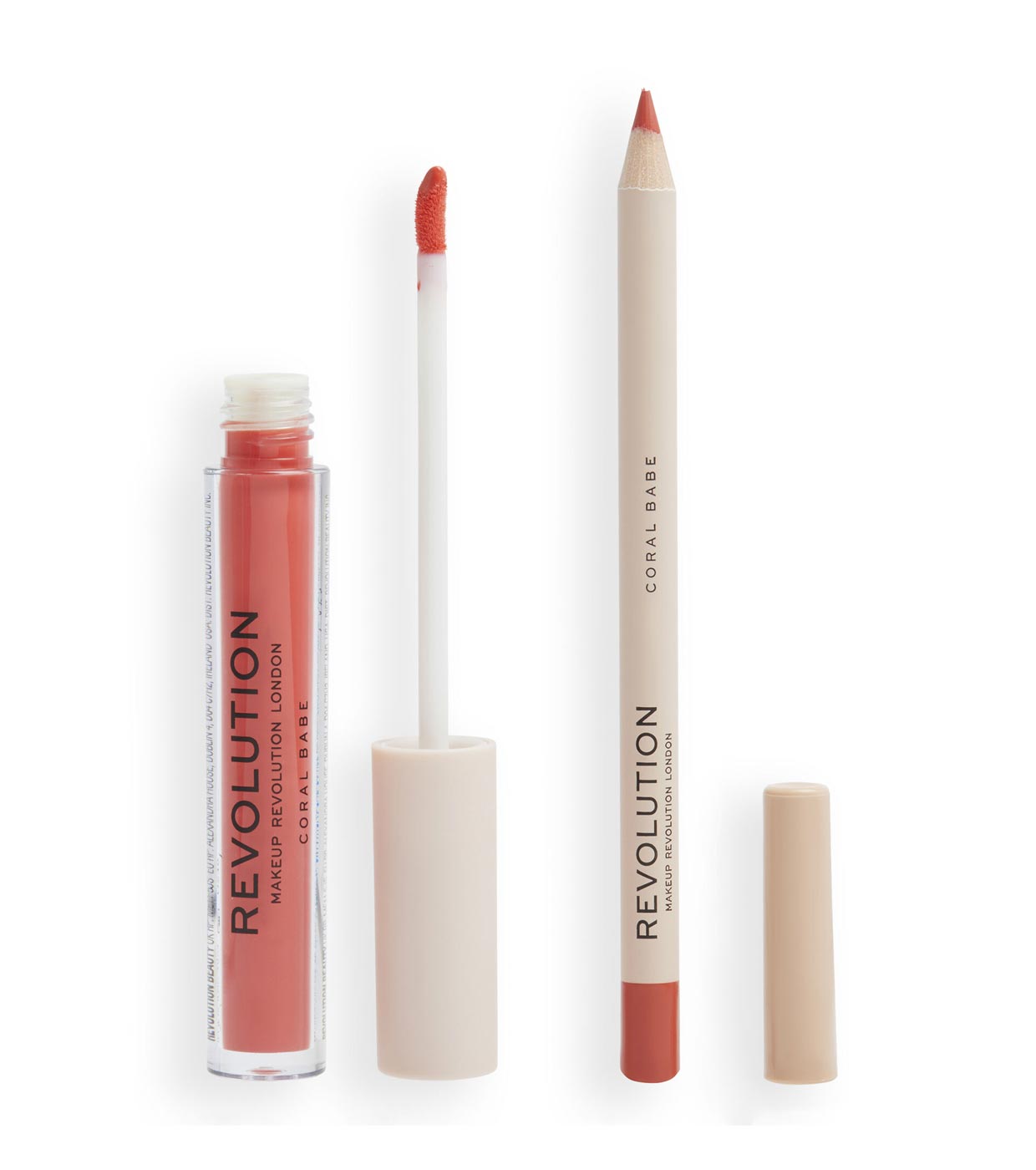 Revolution - Lip Set Lip Contour - Coral Babe