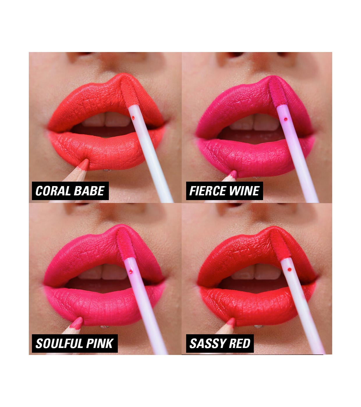 Revolution - Lip Set Lip Contour - Coral Babe