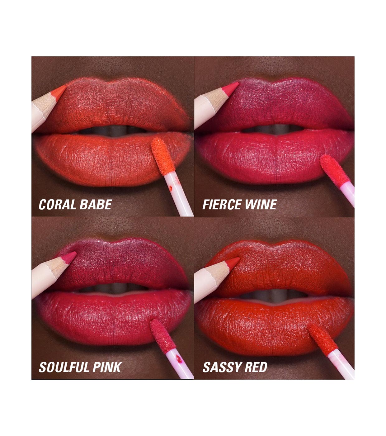 Revolution - Lip Set Lip Contour - Coral Babe