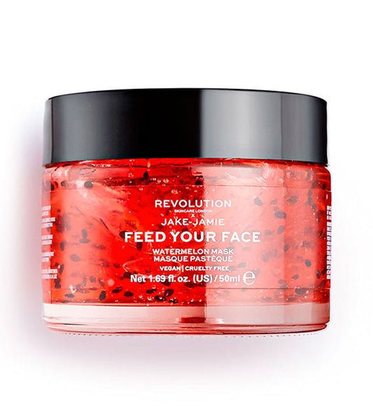 Revolution Skincare - Máscara hidratante Feed your face x Jake-Jamie - Melancia