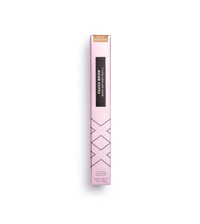 XX Revolution - Lápis de sobrancelha Fauxx Brow - Deep Auburn