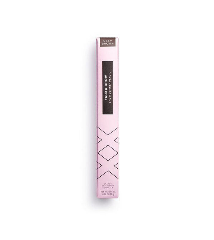 XX Revolution - Lápis de sobrancelha Fauxx Brow - Deep Brown