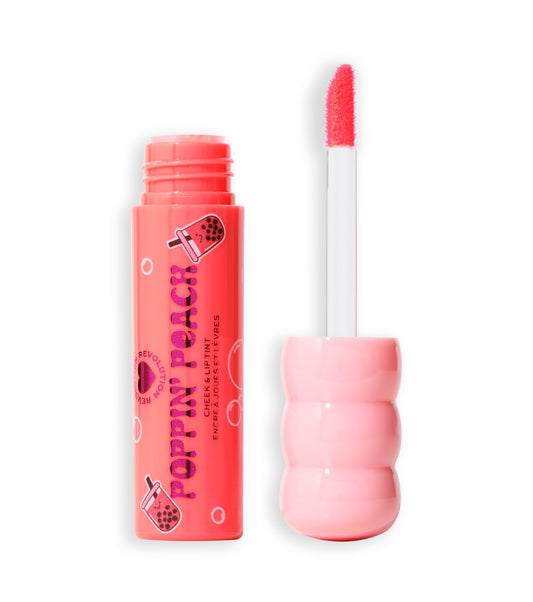 I Heart Revolution - *I Heart Boba* - Tintura para bochechas e lábios - Poppin´ Peach