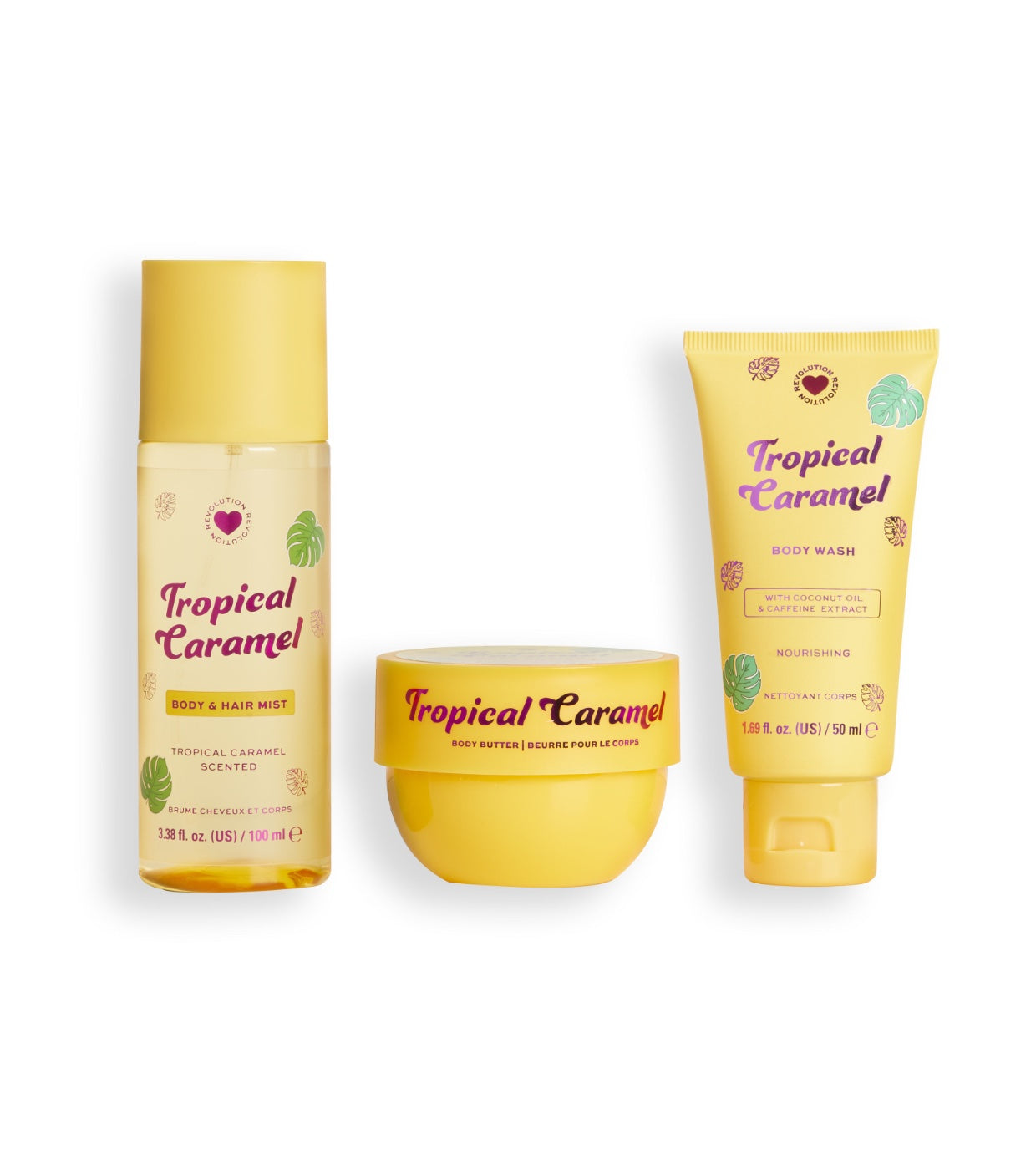 I Heart Revolution - Conjunto de presente corporal Tropical Caramel