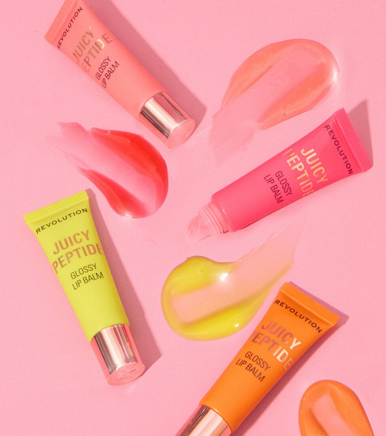 Makeup Revolution - Bálsamo de Brilho Labial Juicy Peptide - Peach Bellini Orange