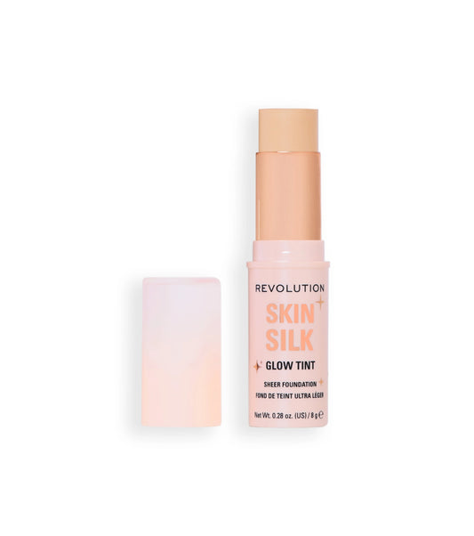 Makeup Revolution - Base de maquiagem em bastão Skin Silk Glow Tint Sheer Foundation - Fair