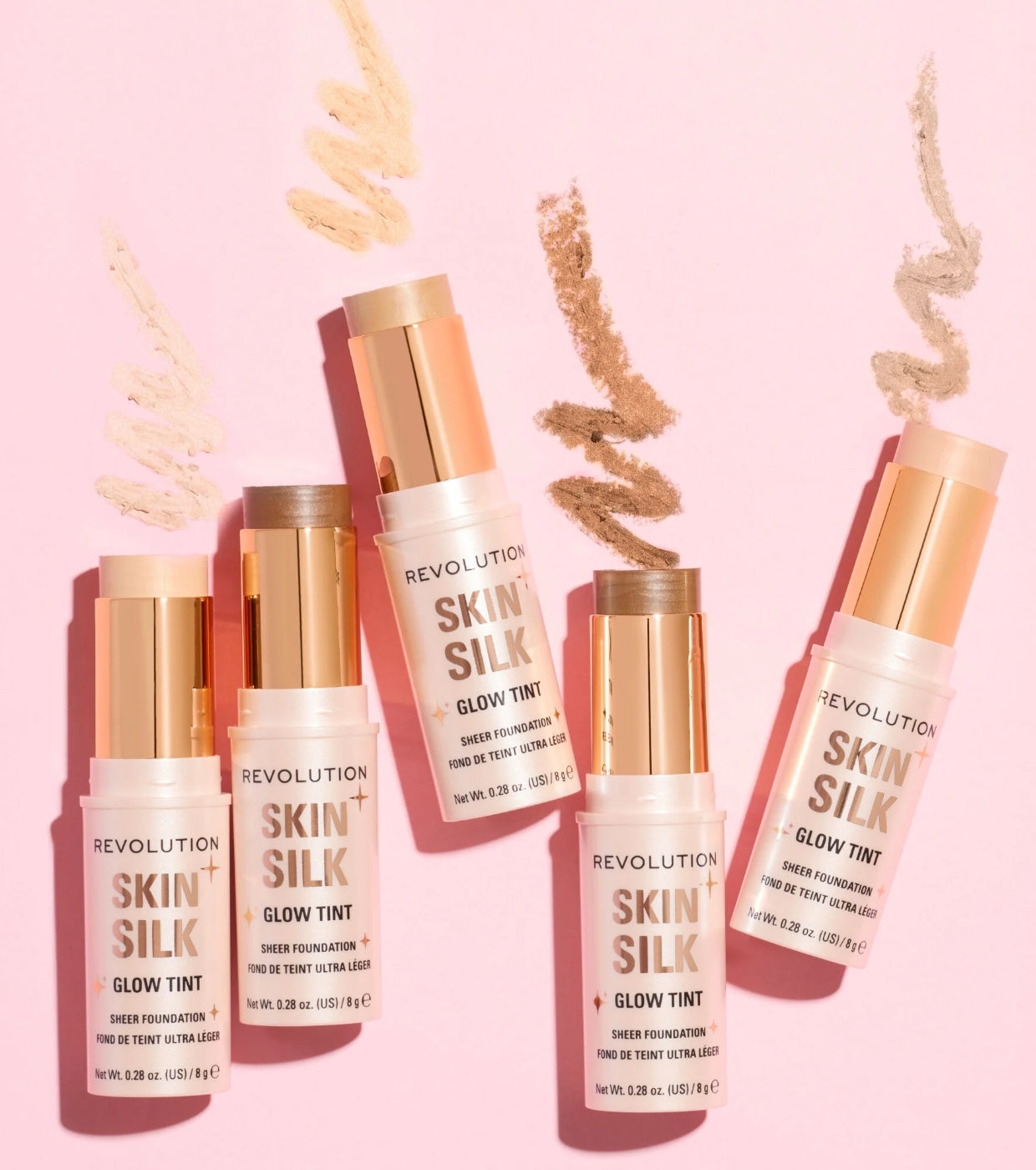 Makeup Revolution - Base de maquiagem em bastão Skin Silk Glow Tint Sheer Foundation - Fair