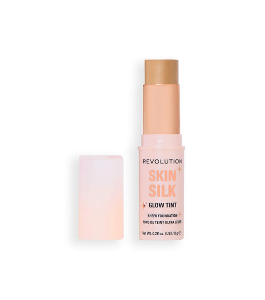 Makeup Revolution - Base de maquiagem em bastão Skin Silk Glow Tint Sheer Foundation - Medium Tan Warm