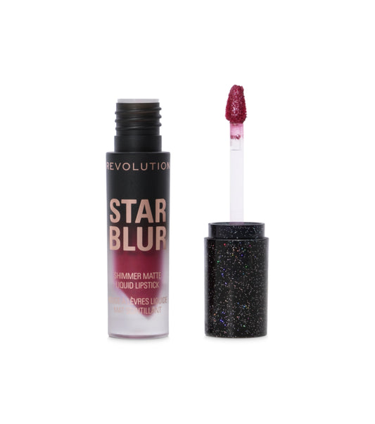 Makeup Revolution - Batom Líquido Matte com Brilho Star Blur - Crimson Envy