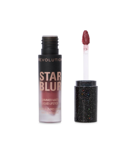 Makeup Revolution - Batom Líquido Matte com Brilho Star Blur - Moonlit Rose