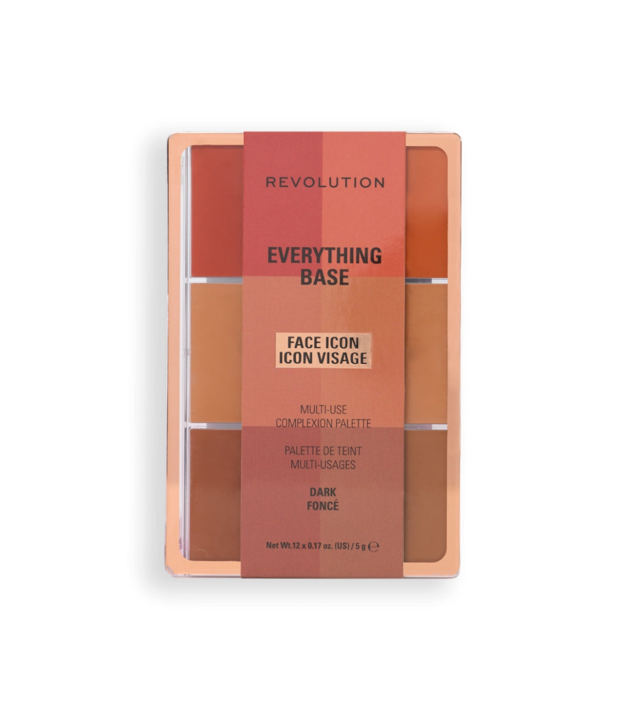 Makeup Revolution - Paleta de Rosto Everything Base Face Icon Complexion - Dark
