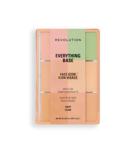 Makeup Revolution - Paleta de Rosto Everything Base Face Icon Complexion - Light