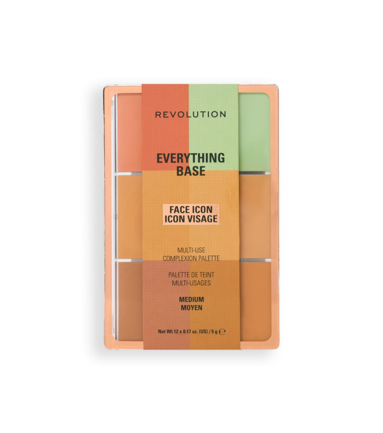 Makeup Revolution - Paleta de Rosto Everything Base Face Icon Complexion - Medium