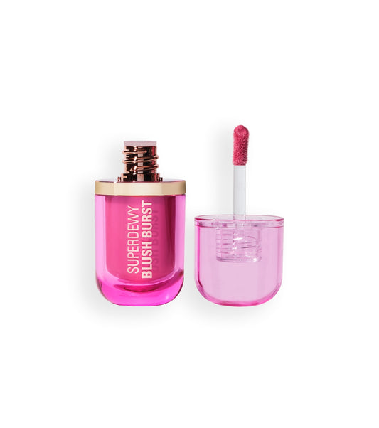 Makeup Revolution - *Super Dewy*  - Blush líquido  Blush burst - Bubblegum Burst Pink
