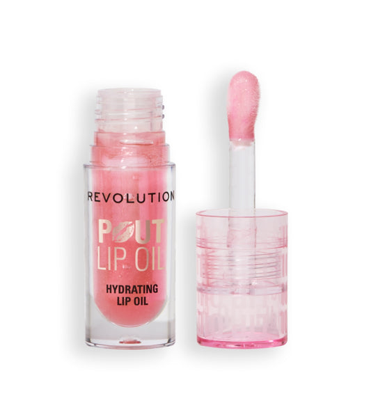 Revolution - Óleo para lábios Pout Lip - Glam Pink Shimmer