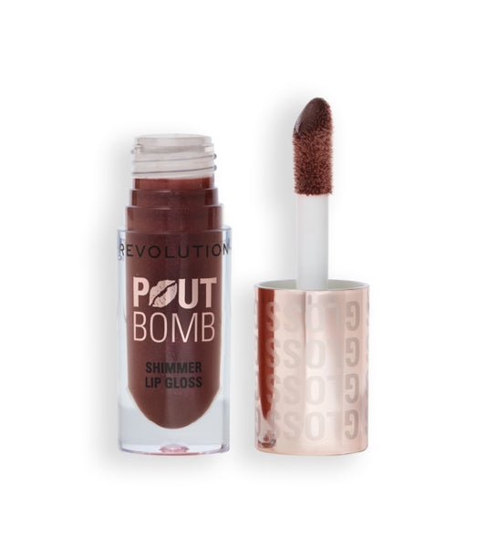 Revolution - Brilho labial com Shimmer Pout Bomb - Chocolate Sparkle