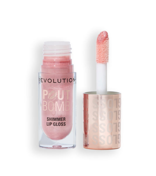 Revolution - Brilho labial com Shimmer Pout Bomb - Shine Pink