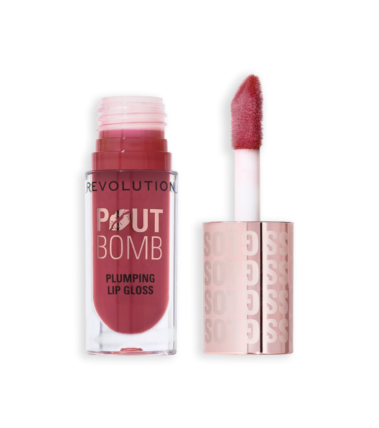 Revolution - Brilho labial volumizante Pout Bomb - Mauve Pink