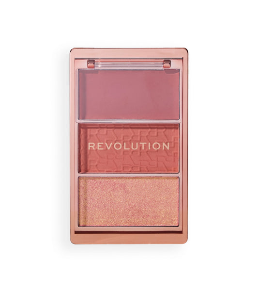 Revolution - Paleta de Blush Icon Blush - Aura Points Rose