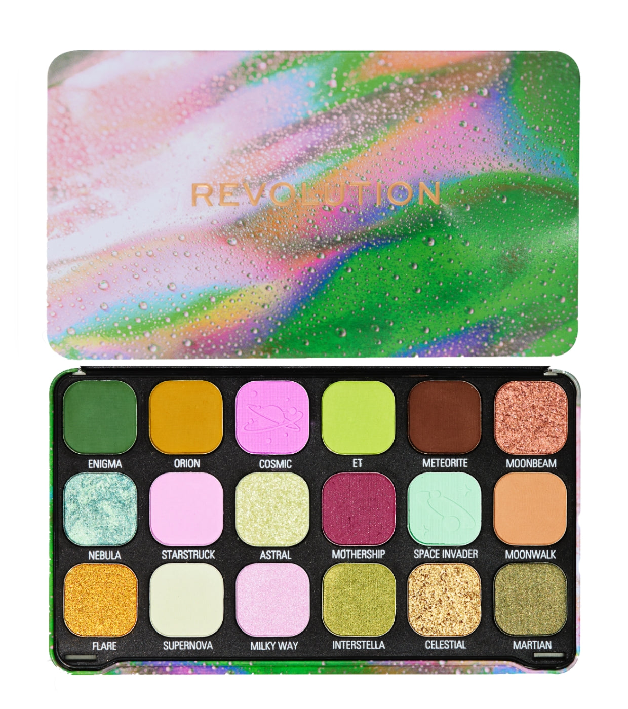 Revolution - Paleta de sombras Forever Flawless - Astro Nova Green