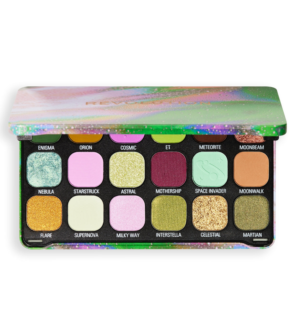 Revolution - Paleta de sombras Forever Flawless - Astro Nova Green