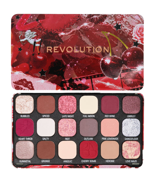 Revolution - Forever Flawless Paleta de sombras - Cherry Rebel Red