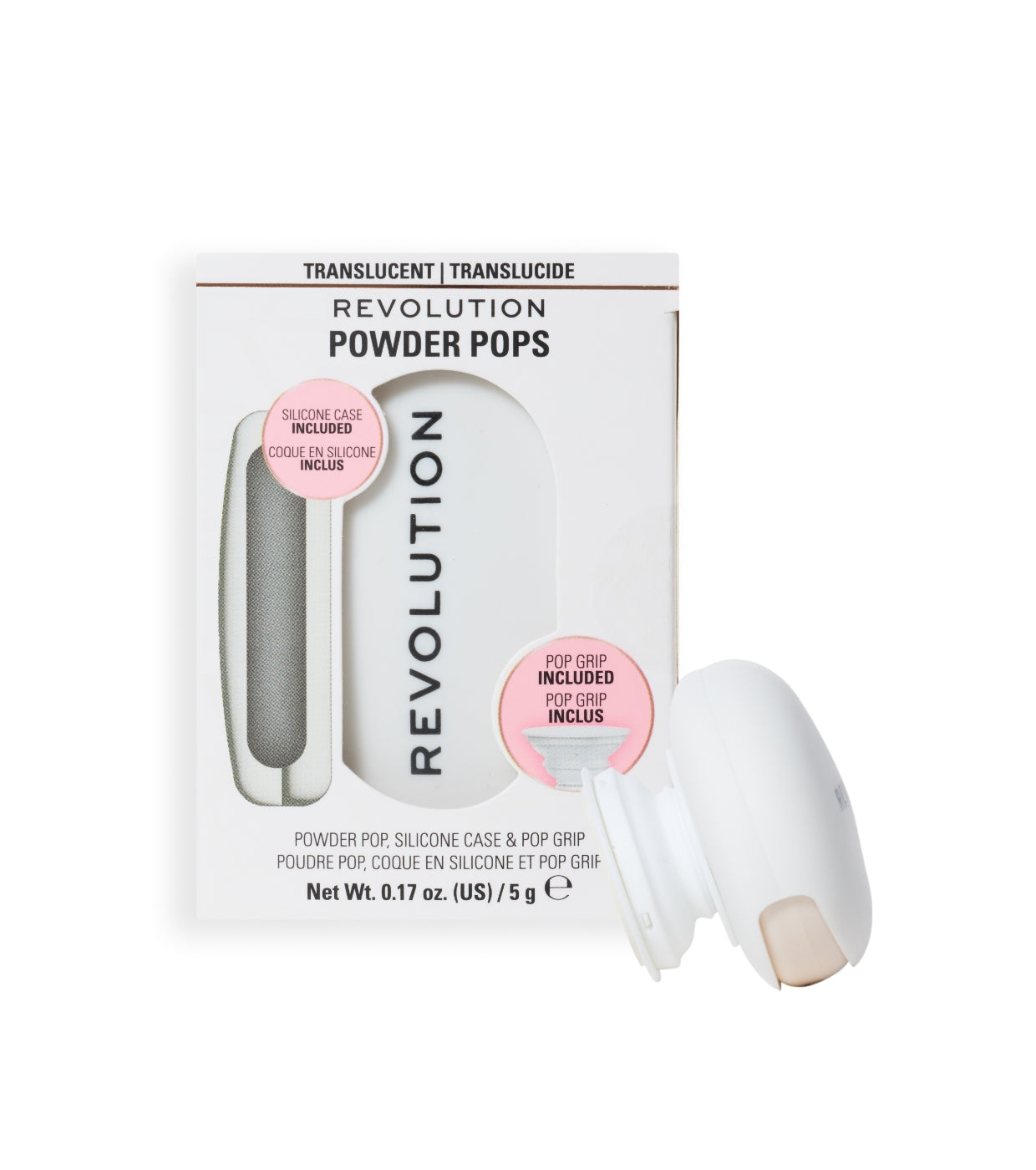 Makeup Revolution - Pó compacto   adesivo para celular Powder Pops - Translucent