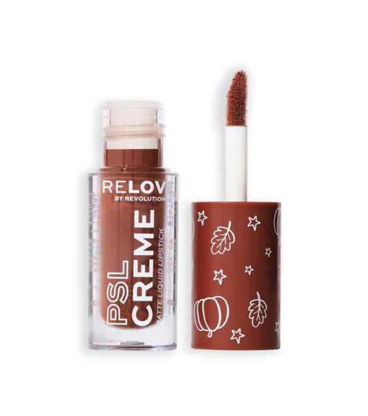 Revolution Relove - *Pumpkin Spice* - Batom líquido fosco PSL Creme - Espresso Brown