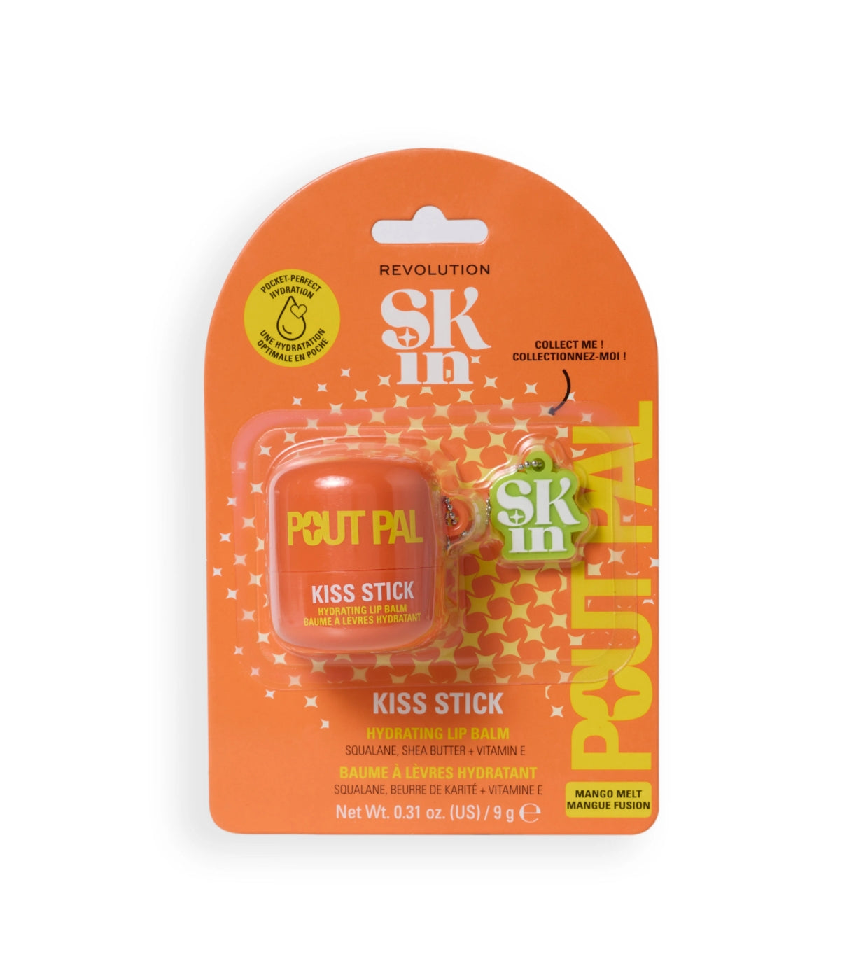 Revolution Skin - Bálsamo Labial Pout Pal Kiss Stick - Mango