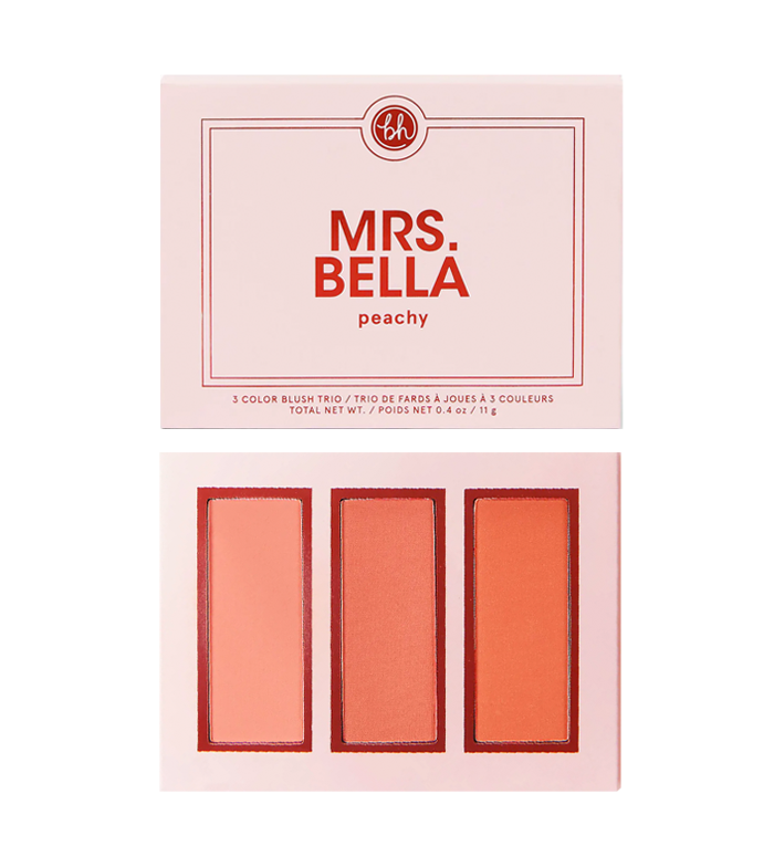 BH Cosmetics - Paleta de Blush Mrs. Bella - Peachy