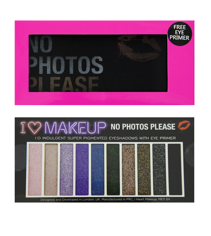 I Heart Makeup - Paleta de sombras e Mini Primer  - No Photos Please