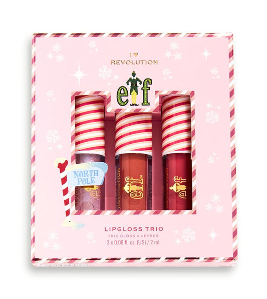 I Heart Revolution - *I Heart Revolution x Elf* - Conjunto de gloss labial Candy Cane Forest
