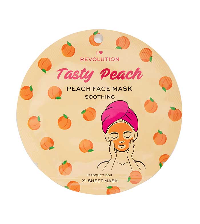 I Heart Revolution - Máscara facial de tecido Tasty Peach - Calmante