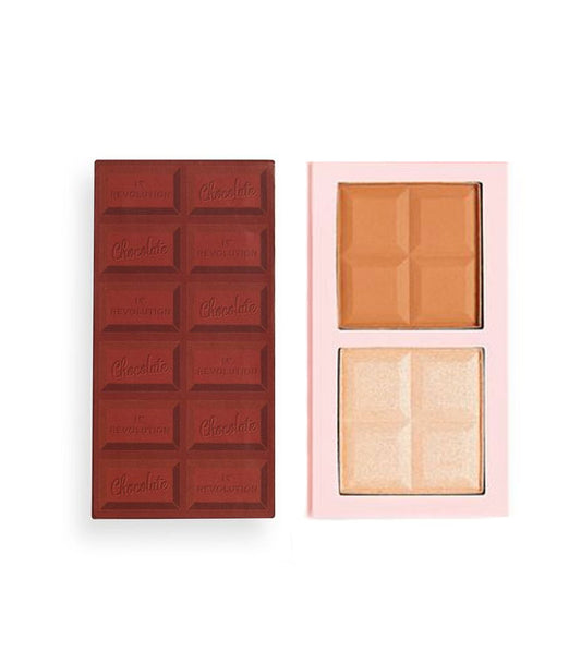 I Heart Revolution - iluminador e paleta de contorno Chocolate Contour - Light