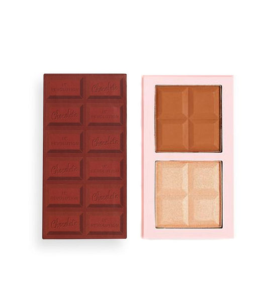 I Heart Revolution - iluminador e paleta de contorno Chocolate Contour - Medium
