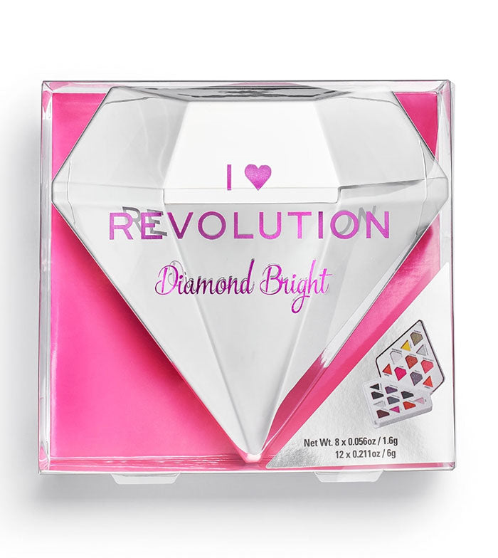 I Heart Revolution - Paleta de sombras de olhos Diamond Bright