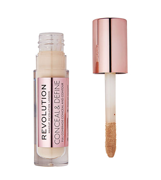 Makeup Revolution - Corretor fluido Conceal & Define - C4