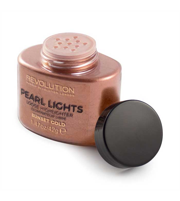 Makeup Revolution -  Pó solto iluminante Pearl Lights - Sunset Gold